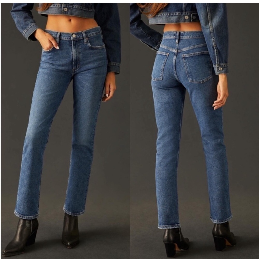Agolde Merrel Mid Rise Straight Jeans